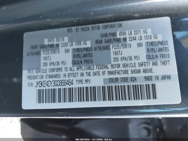 JM3KE4DY3G0868464 Mazda Cx-5 Grand Touring