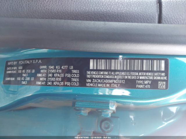 2021 JEEP RENEGADE ZACNJCAB6MPM26812 Photo 8