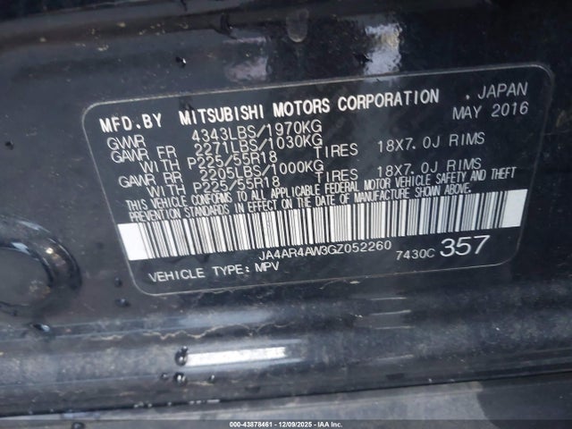 2016 MITSUBISHI OUTLANDER SPORT JA4AR4AW3GZ052260 Photo 8