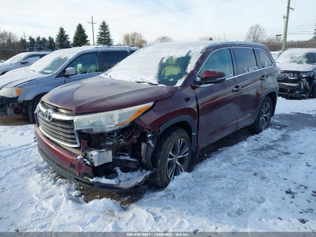 2016 TOYOTA HIGHLANDER 5TDJKRFH2GS263842 Photo 1