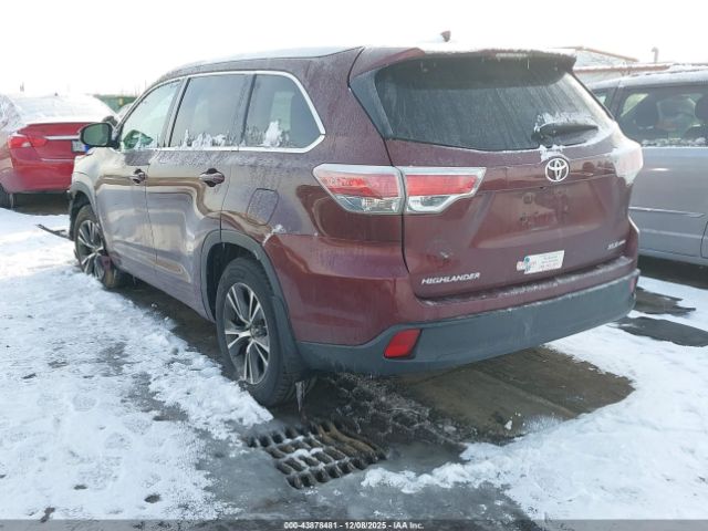 2016 TOYOTA HIGHLANDER 5TDJKRFH2GS263842 Photo 2