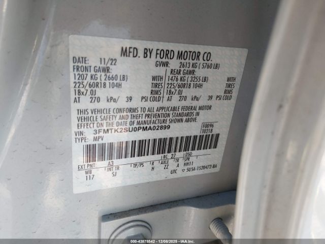 2023 FORD MUSTANG MACH-E 3FMTK2SU0PMA02899 Photo 8