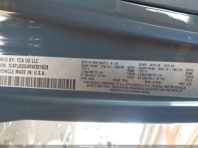 1C4PJXDG4RW351628 Jeep Wrangler 4-door Willys 4x4
