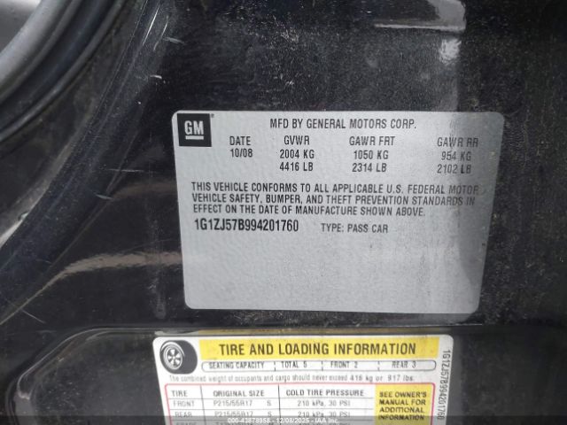 2009 CHEVROLET MALIBU 1G1ZJ57B994201760 Photo 8