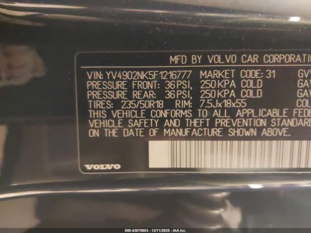 2015 VOLVO XC70 YV4902NK5F1216777 Photo 8