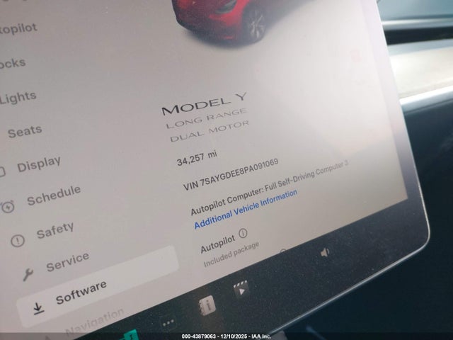 2023 TESLA MODEL Y 7SAYGDEE8PA091069 Photo 6