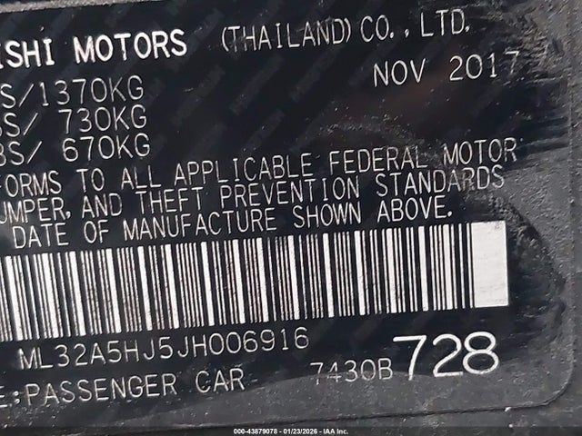 2018 MITSUBISHI MIRAGE ML32A5HJ5JH006916 Photo 8