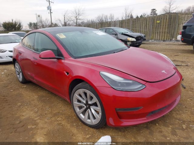 2022 TESLA MODEL 3 5YJ3E1EB5NF192345