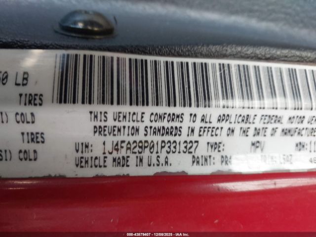 2001 JEEP WRANGLER 1J4FA29P01P331327 Photo 8