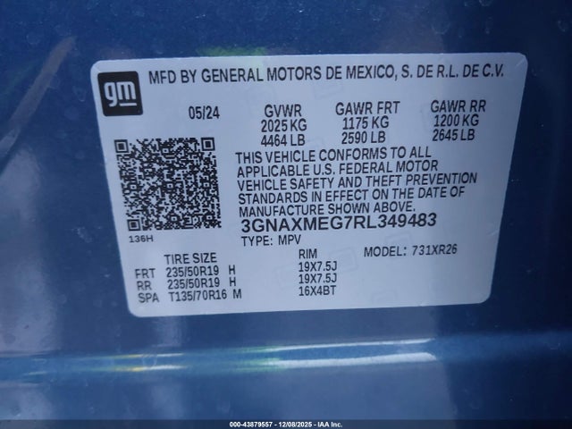 2024 CHEVROLET EQUINOX 3GNAXMEG7RL349483 Photo 8
