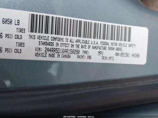 2010 CHRYSLER TOWN & COUNTRY 2A4RR5D16AR150290 Photo 8