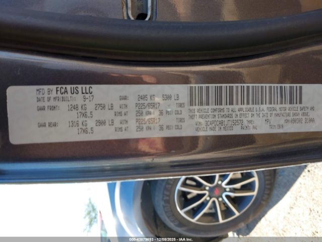 2018 DODGE JOURNEY 3C4PDCAB1JT152572 Photo 8