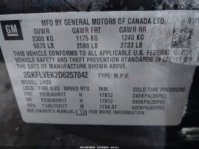 2013 GMC TERRAIN 2GKFLVEK2D6257042 Photo 8