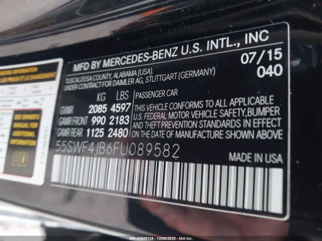 2015 MERCEDES-BENZ C 300 55SWF4JB6FU089582 Photo 8