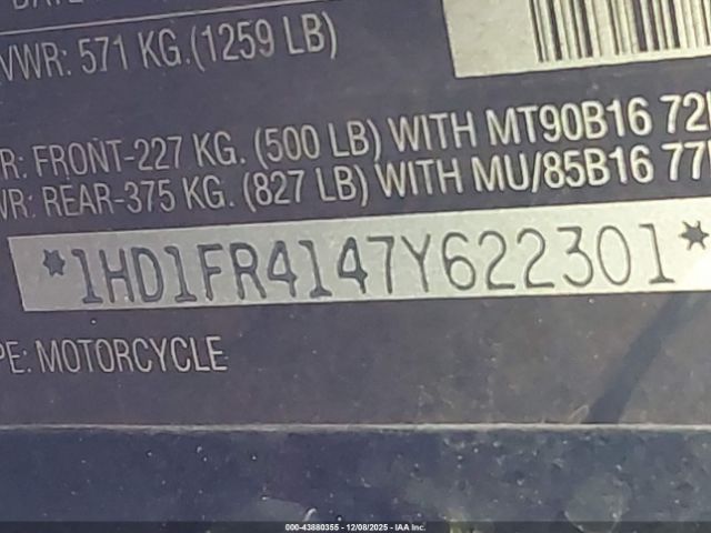 2007 HARLEY-DAVIDSON FLHRCI 1HD1FR4147Y622301 Photo 9