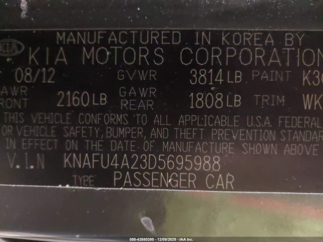 2013 KIA FORTE KNAFU4A23D5695988 Photo 8