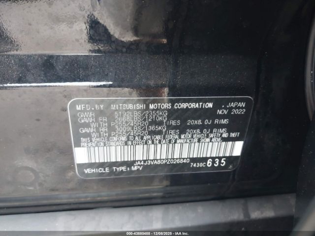 2023 MITSUBISHI OUTLANDER JA4J3VA80PZ026840 Photo 8