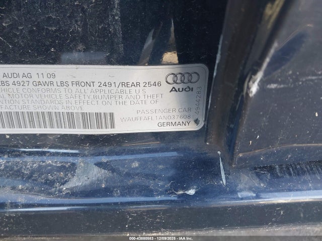 2010 AUDI A4 WAUFFAFL1AN037608 Photo 8