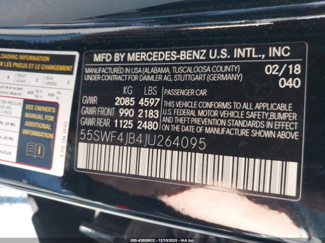 2018 MERCEDES-BENZ C 300 55SWF4JB4JU264095 Photo 8