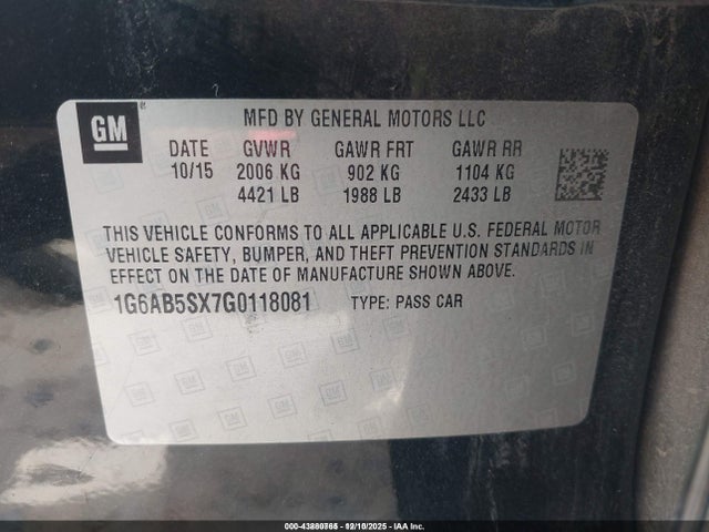 2016 CADILLAC ATS 1G6AB5SX7G0118081 Photo 8