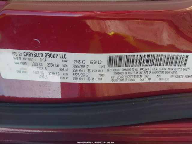 2014 CHRYSLER TOWN & COUNTRY 2C4RC1BG5ER325335 Photo 8