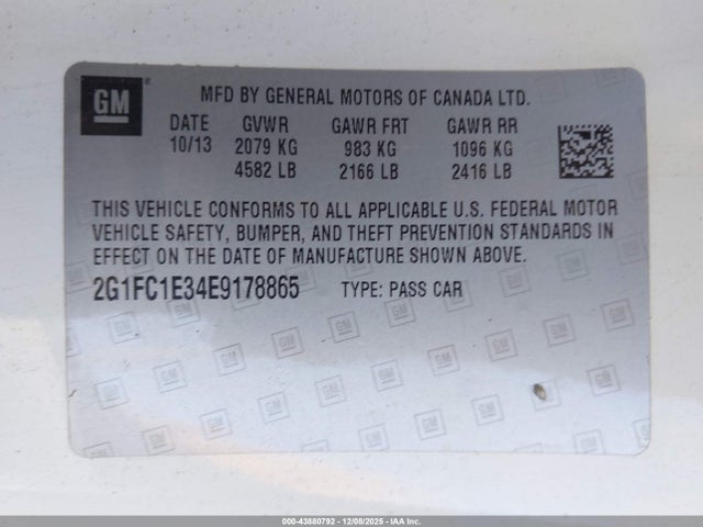 2014 CHEVROLET CAMARO 2G1FC1E34E9178865 Photo 8