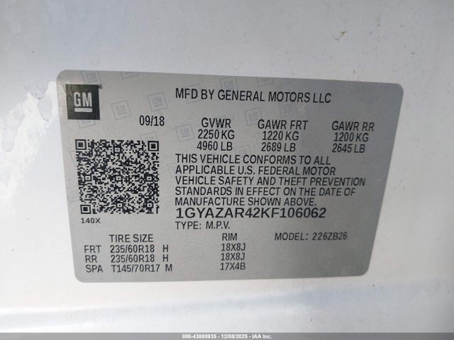 2019 CADILLAC XT4 1GYAZAR42KF106062 Photo 8