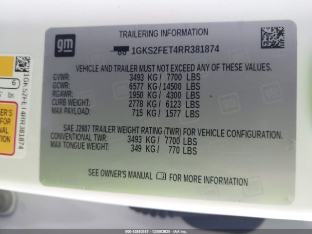 2024 GMC YUKON XL 1GKS2FET4RR381874 Photo 8