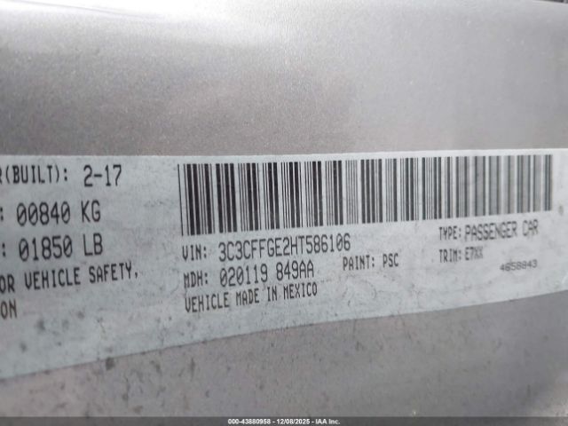 2017 FIAT 500E 3C3CFFGE2HT586106 Photo 8