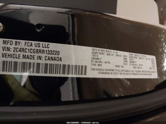 2024 CHRYSLER VOYAGER 2C4RC1CG8RR133220 Photo 8