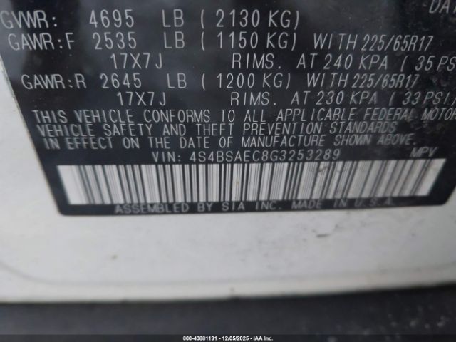 2016 SUBARU OUTBACK 4S4BSAEC8G3253289 Photo 8