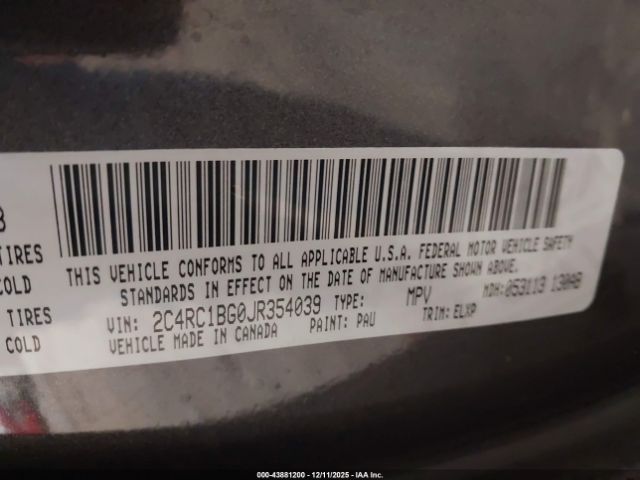 2018 CHRYSLER PACIFICA 2C4RC1BG0JR354039 Photo 8