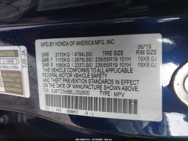 2020 ACURA RDX 5J8TC1H58LL002500 Photo 8