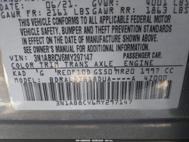 2021 NISSAN SENTRA 3N1AB8CV6MY297147 Photo 8