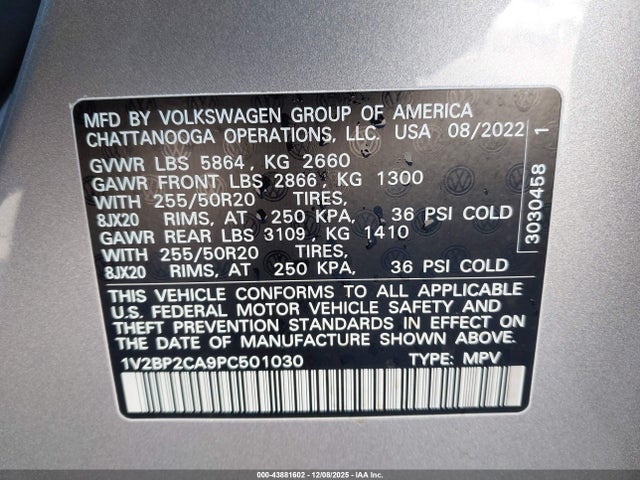 2023 VOLKSWAGEN ATLAS 1V2BP2CA9PC501030 Photo 8