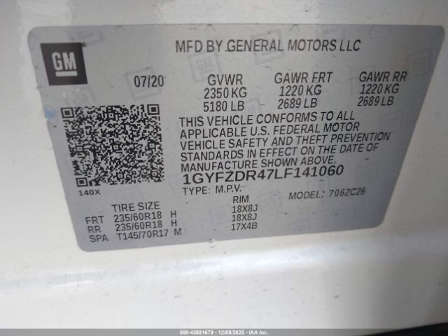 2020 CADILLAC XT4 1GYFZDR47LF141060 Photo 8