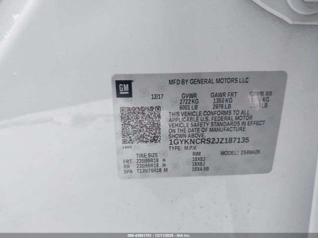 2018 CADILLAC XT5 1GYKNCRS2JZ187135 Photo 8