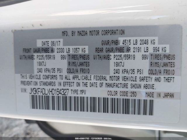 2017 MAZDA CX-5 JM3KFADLXH0164327 Photo 8