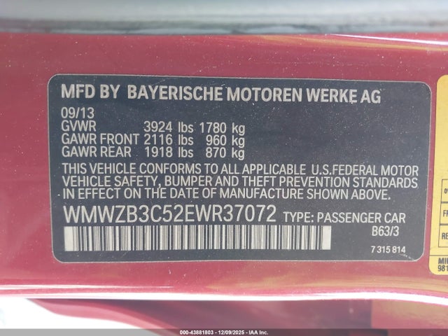 2014 MINI COUNTRYMAN WMWZB3C52EWR37072 Photo 8