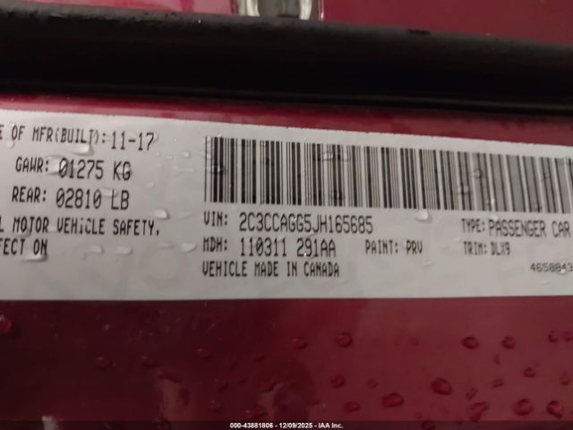 2018 CHRYSLER 300 2C3CCAGG5JH165685 Photo 8