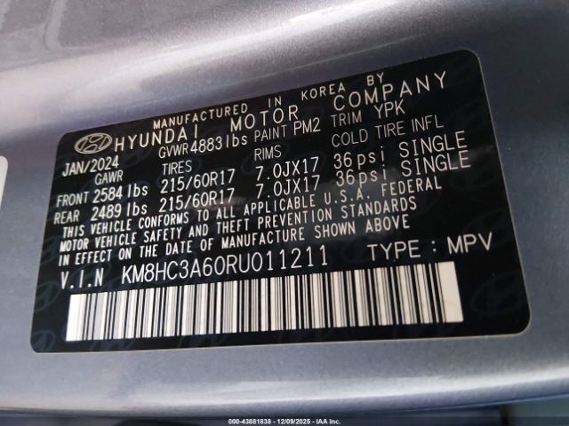 2024 HYUNDAI KONA ELECTRIC KM8HC3A60RU011211 Photo 8