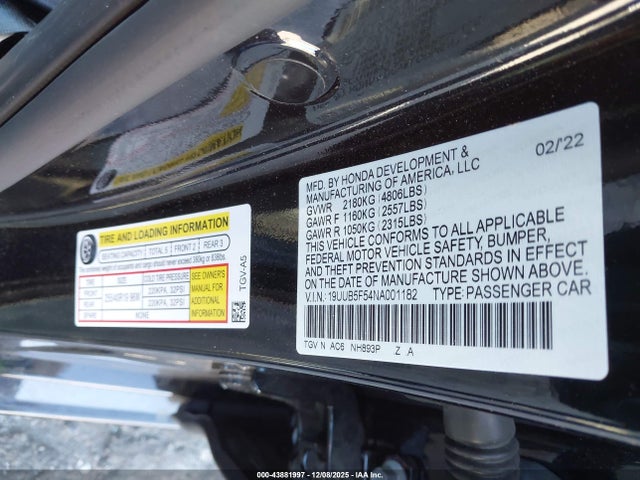 2022 ACURA TLX 19UUB5F54NA001182 Photo 8