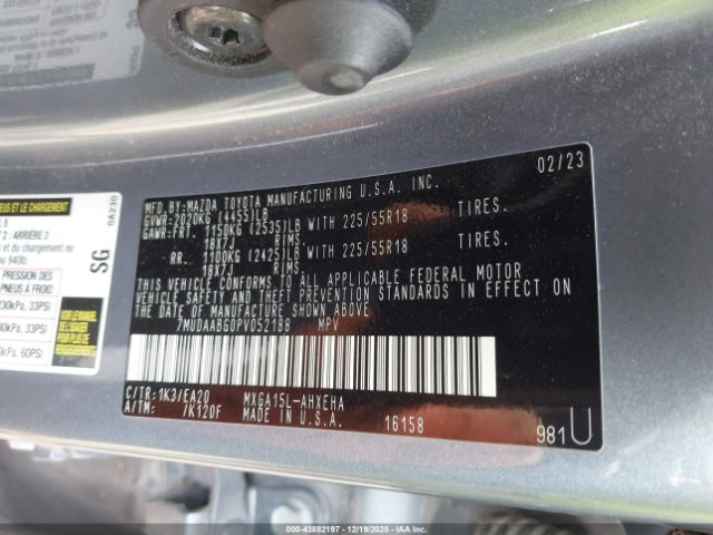 2023 TOYOTA COROLLA CROSS 7MUDAABG0PV052188 Photo 8