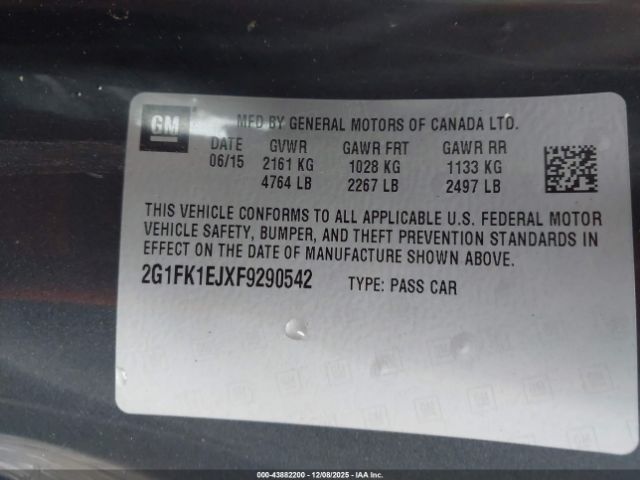 2015 CHEVROLET CAMARO 2G1FK1EJXF9290542 Photo 8