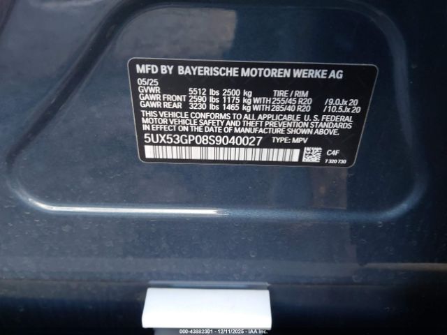 2025 BMW X3 5UX53GP08S9040027 Photo 8