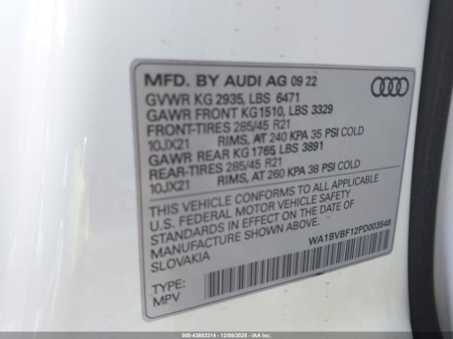 2023 AUDI Q8 WA1BVBF12PD003548 Photo 8