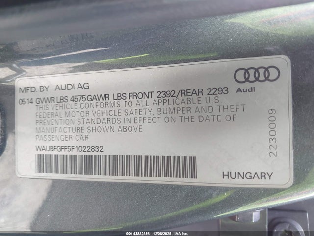 2015 AUDI A3 WAUBFGFF5F1022832 Photo 8
