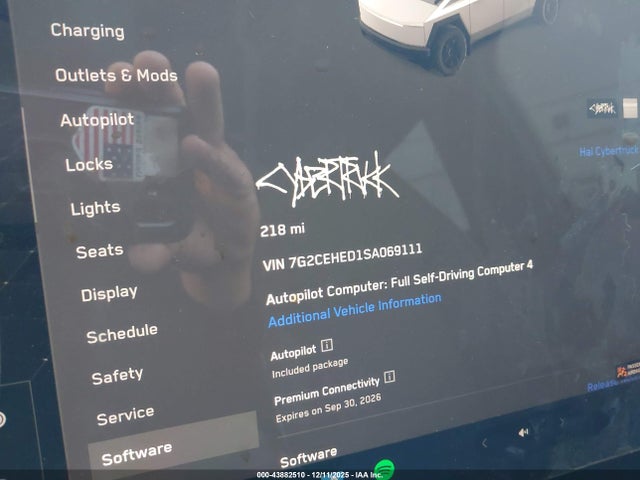 2025 TESLA CYBERTRUCK 7G2CEHED1SA069111 Photo 6