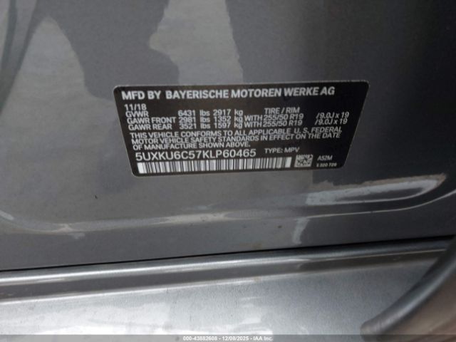 2019 BMW X6 5UXKU6C57KLP60465 Photo 8