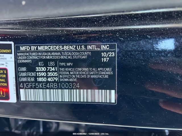 2024 MERCEDES-BENZ GLS 450 4JGFF5KE4RB100324 Photo 8